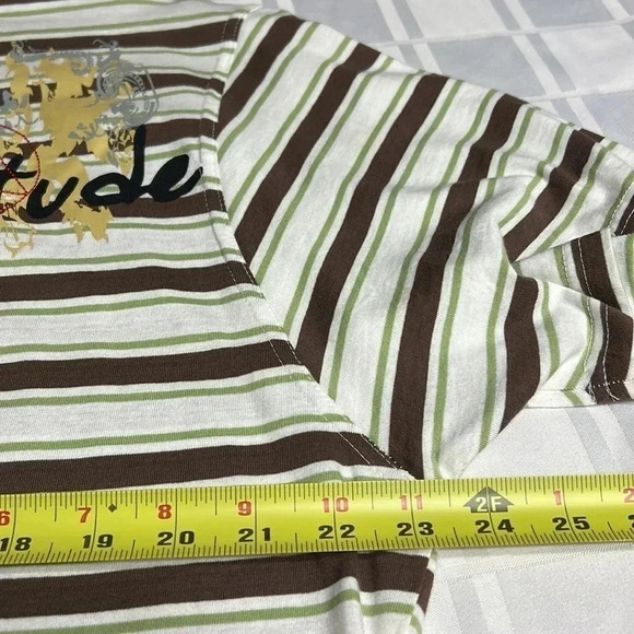 NWT, retro AIRWALK striped men polo shirt,2 tone,cosplay,ASO Big Bang, 70’s, - Picture 11 of 15